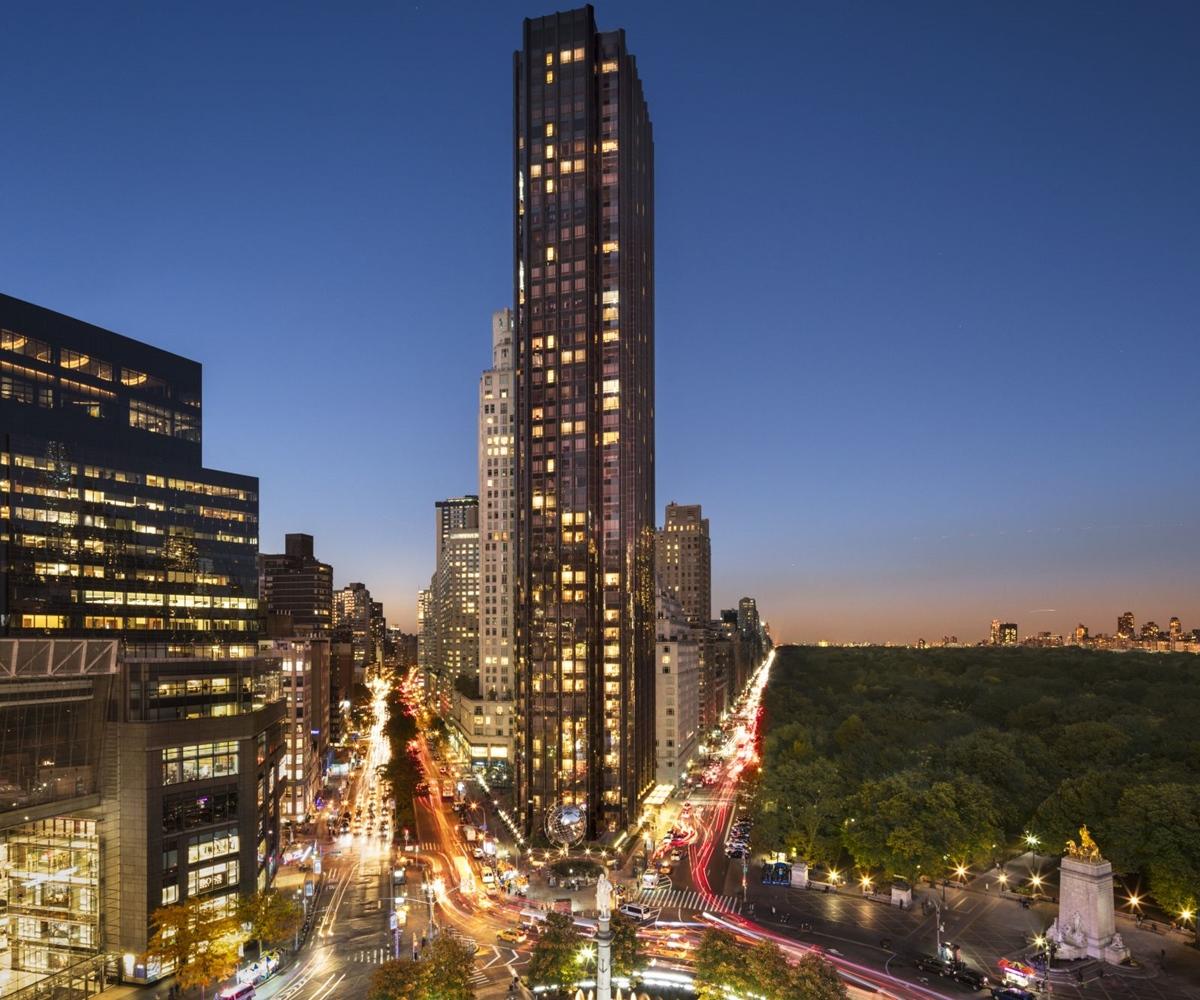 Trump International New York Ngoại thất bức ảnh The building at night